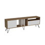Hanah Home Soporte para TV Mistico (180) Nogal, Blanco y Negro